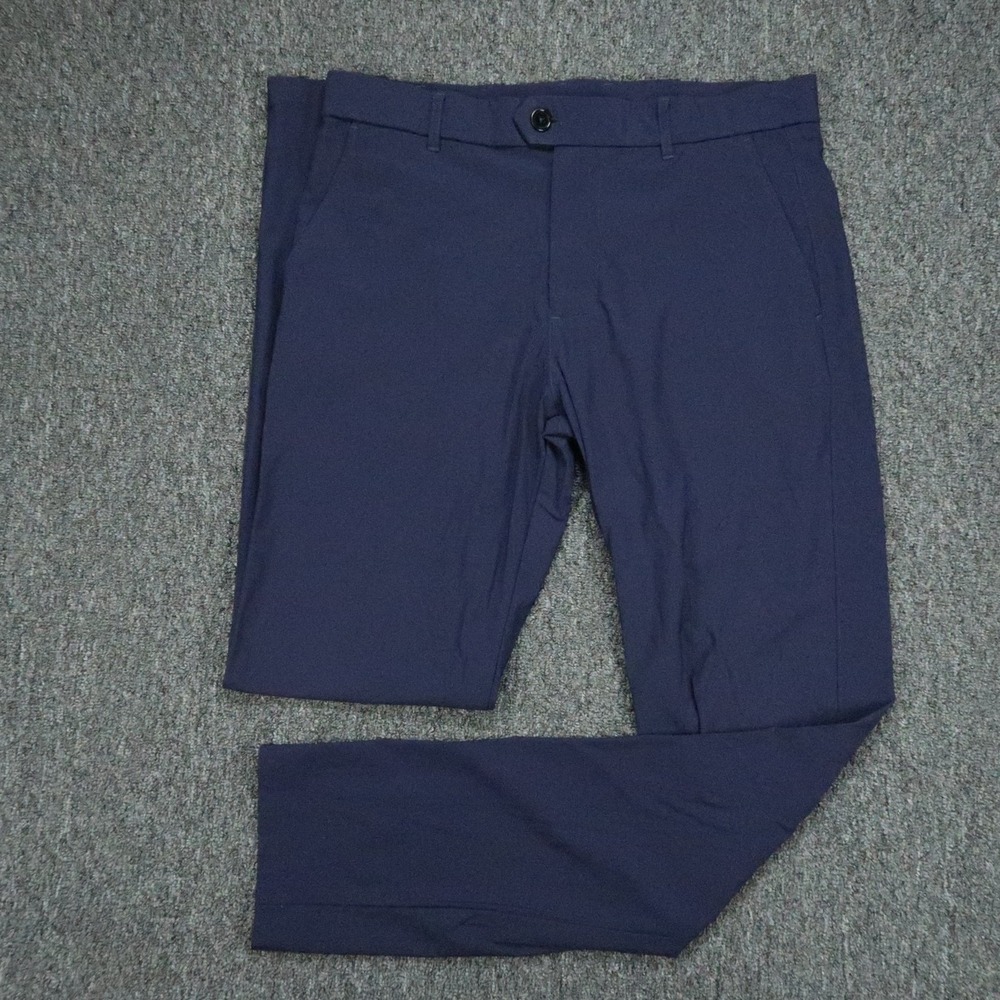 Greyson Pants Mens 34x33 Blue Montauk Trouser Straight Stretch Golf Chino